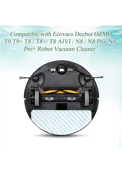 100 Adet Tek Kullanımlık Paspas Pedleri Yedek Paspas Bezleri Pedleri Ecovacs T9 T9 + T8 T8 + T8 Aıvı N8 N8 Pro N8 Pro + Robot Vakum (Yurt Dışından)