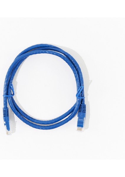 Cat6 Utp Patch Kablo, Ethernet Kablosu, 1gbit Hızında Veri Iletimi, Internet Kablosu, Mavi, 1mt