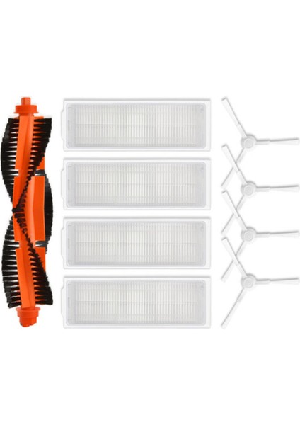 9 Adet Yedek Parçalar Xiaomi Robot Vakum S10 Xiaomi Robot Vakum S12 B106GL Ana Yan Fırça Hepa Filtre (Yurt Dışından)