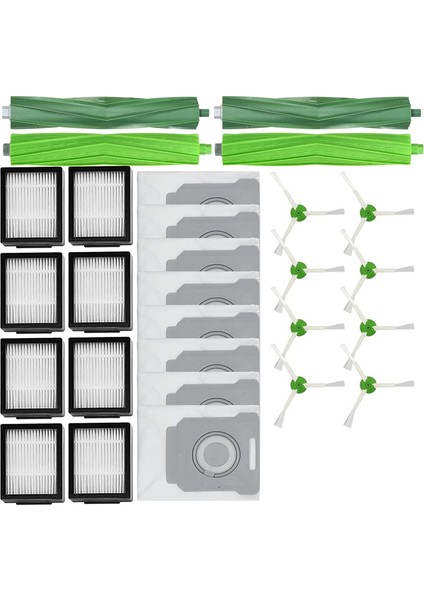 Yedek Rulo Fırça Yan Fırçalar Hepa Filtreler Irobot Roomba I7 I7+ I3 E5 Elektrikli Süpürge Aksesuarları Için Uyumlu (Yurt Dışından)
