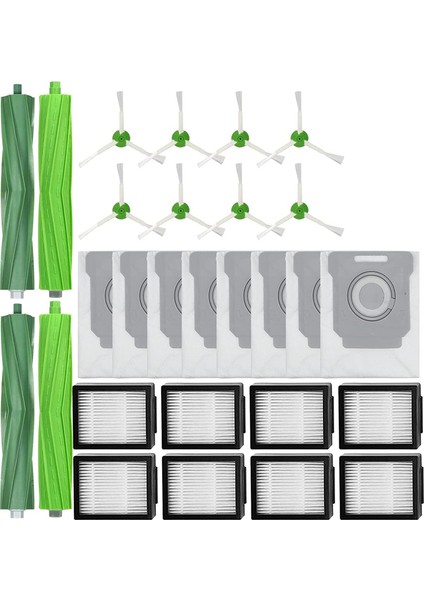 Yedek Rulo Fırça Yan Fırçalar Hepa Filtreler Irobot Roomba I7 I7+ I3 E5 Elektrikli Süpürge Aksesuarları Için Uyumlu (Yurt Dışından)
