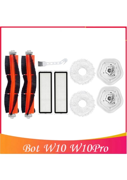 Dreame Bot W10 W10PRO Elektrikli Süpürge Ana Fırça Filtre Paspas Bezi Temizleme Fırçası Için 9 Adet Yedek Aksesuarlar Kiti (Yurt Dışından) indirimleri
