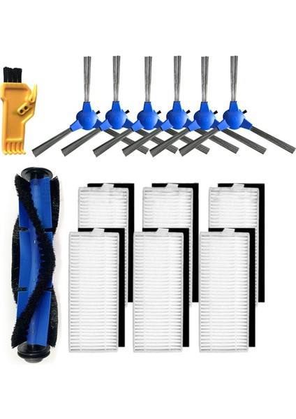 Yedek Kit Uyumlu Eufy Robovac 11S Robovac 30 Robovac 30C Robovac 15C Robovac 12 Aksesuarları, Vakum Filtreleri, Yan Fırçalar, Döner Fırça, 14'lü Paket (Yurt Dışından)