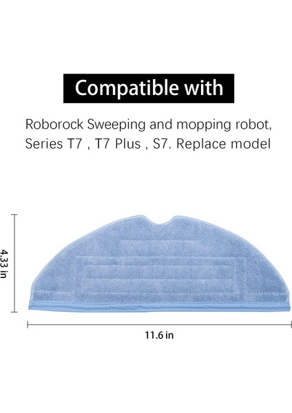 22 Adet Xiaomi Roborock S7 T7S T7S Artı Elektrikli Süpürge Yedek Parça Yan Fırça Hepa Filtre Paspas Bezi (Yurt Dışından)