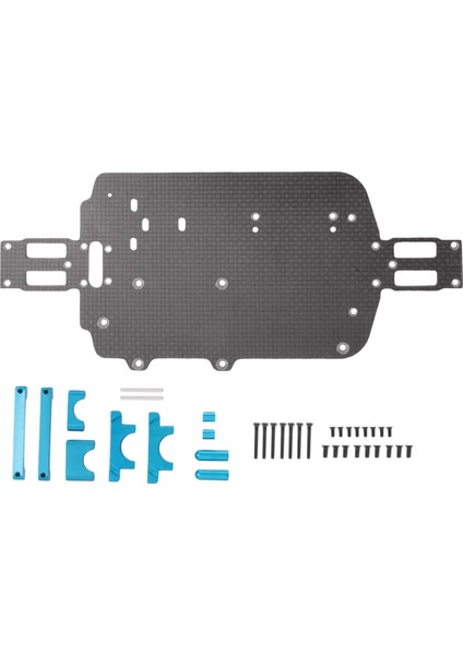 Yükseltme Karbon Fiber Şasi Parçaları Wltoys A959 A979 A959B A979B 1/18 Rc Araba Değiştirme, Mavi (Yurt Dışından)