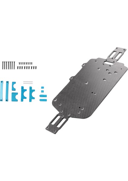 Yükseltme Karbon Fiber Şasi Parçaları Wltoys A959 A979 A959B A979B 1/18 Rc Araba Değiştirme, Mavi (Yurt Dışından)