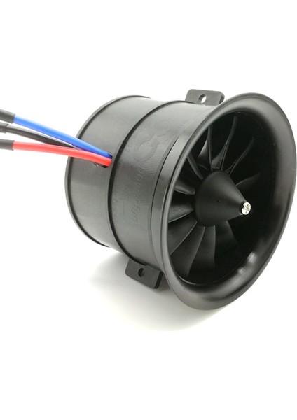 Powerfun 70MM 12 Bıçaklı Kanallı Fan Edf Ünitesi ile 4s 3400KV Fırçasız Motor Rc Uçak Için (Yurt Dışından)