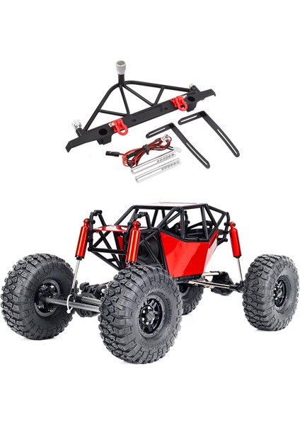 Metal Arka Tampon Yedek Lastik Rafı ile Eksenel Traxxas Trx4 SCX10 SCX10 Iı 90046 SCX10 Iıı 1/10 Rc Paletli Araba (Yurt Dışından)