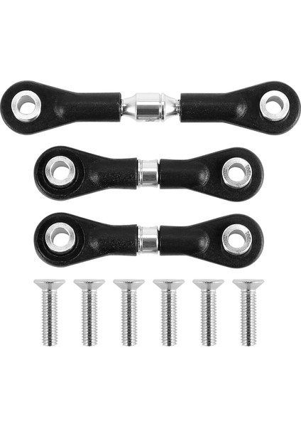 Adet Direksiyon Bağlantı Çubuğu Servo Çubuk Tamiya Tt-02 TT-02T TT02 TT02T 1/10 Rc Araba Yükseltme Parçaları Aksesuarları, Gümüş (Yurt Dışından)