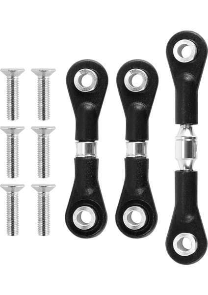 Adet Direksiyon Bağlantı Çubuğu Servo Çubuk Tamiya Tt-02 TT-02T TT02 TT02T 1/10 Rc Araba Yükseltme Parçaları Aksesuarları, Gümüş (Yurt Dışından)