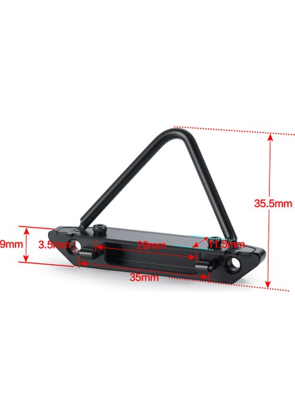 Cnc Metal Ön ve Arka Tampon Eksenel SCX24 AXI00002 Jeep AXI90081 Sürgü 1/24 Rc Paletli Araba Yükseltme Parçaları (Yurt Dışından) fiyatları