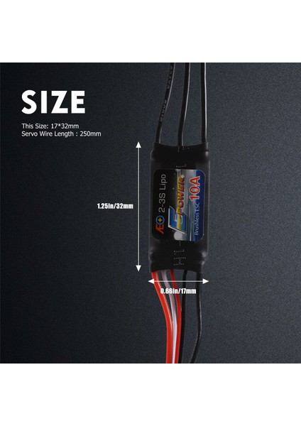 Ubec 10A ile Rc Uçak Için Esc Motor Hız Kontrol Cihazı Fırçasız Esc (Yurt Dışından)