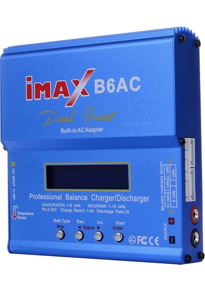 Imax Için B6AC 80 W Rc Şarj Dengeleyici + T Fiş Kablosu Dijital Li-Ion Life Nimh Nicd Pb Lipo Pil Boşaltıcı Ab Tak (Yurt Dışından)