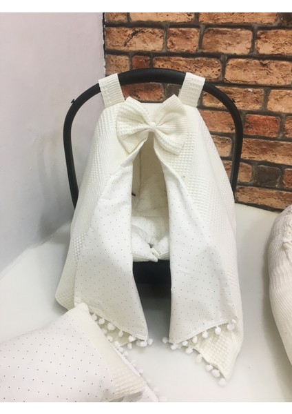 Krem Çok Amaçlı Babynest , Puset Örtüsü ve Minderi , Alt Açma ve Battaniye, Nevresim Takımı 15'li Set modelleri