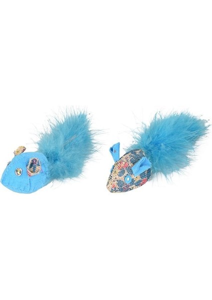 Marly Fare Kedi Oyuncağı Mavi 3.5 cm