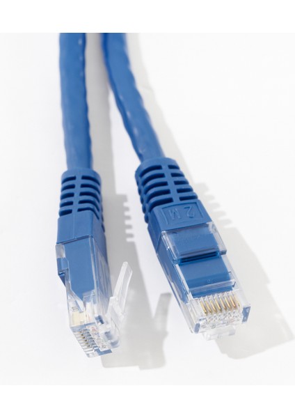 Cat6 Utp Patch Kablo, Ethernet Kablosu, 1gbit Hızında Veri Iletimi, Internet Kablosu, Mavi, 2mt