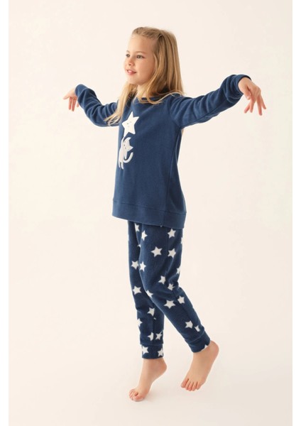 Kız Çocuk Polar Pijama Takım 2617