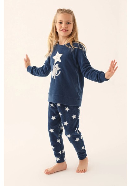 Kız Çocuk Polar Pijama Takım 2617