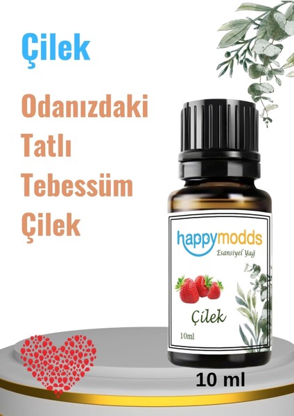 Çilek Uçucu Aromaterapi Uçucu Yağ Esansiyel Buhurdanlık Yağı 10 ml