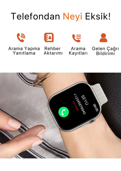 Seyu Watch Watch 9 Pro Plus Amoled Akıllı Saat Tüm Telefonlara Uyumlu