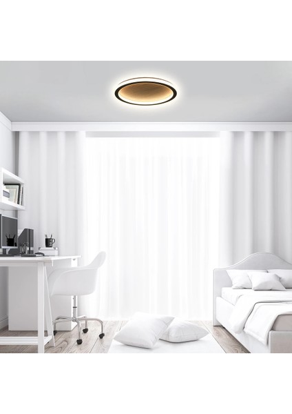 LED Avize Plafonyer Basıs Wood 60CM