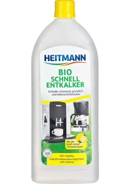 Kahve Makinaları ve Sıcak Su Isıtıcıları Için Biyo Hızlı Kireç Çözücü Sıvı 250 ml