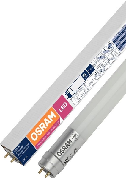 ST8E 20W LED Floresan Lamba 865 Beyaz Işık 150 cm T8 Armatür