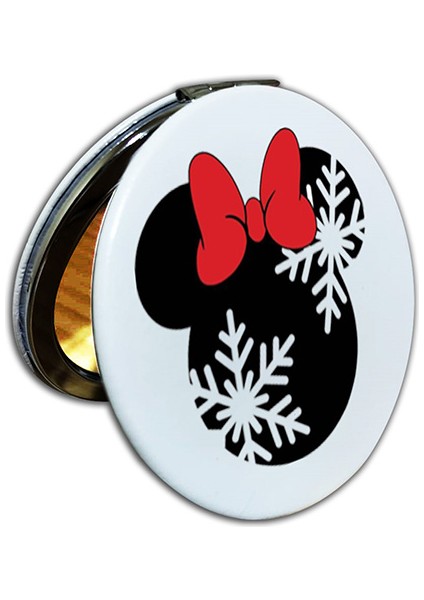 Yılbaşı Yeni Yıl Baskılı Ayna Yuvarlak Kişiye Özel Isim Baskılı Cep Aynası 7 cm (Kapaklı ve Büyüteçli) fiyatları