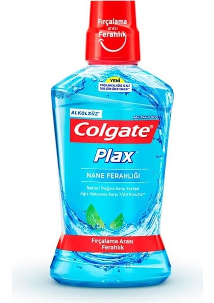 Plax Nane Ferahlığı Alkolsüz Ağız Bakım Suyu 500 ml