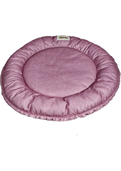 Petzz Sunflower Çift Taraflı Peluş Kedi ve Köpek Yatağı Gri/pembe 85 cm