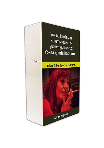 Yıldız Tilbe Baskılı Tabaka Kişiye Özel Isimli Sigara Kutusu/tabakası Standart Boy