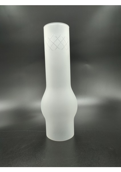 Avize Lamba Camı. Mat Renkte. Kesme Desenli. (Alt Çap: 7.00cm-h:25.00cm)