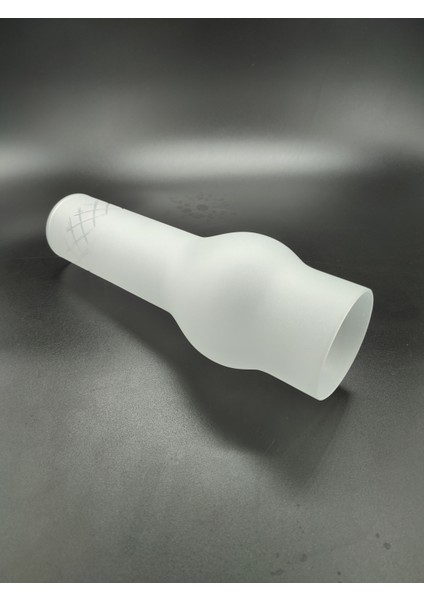 Avize Lamba Camı. Mat Renkte. Kesme Desenli. (Alt Çap: 7.00cm-h:25.00cm)