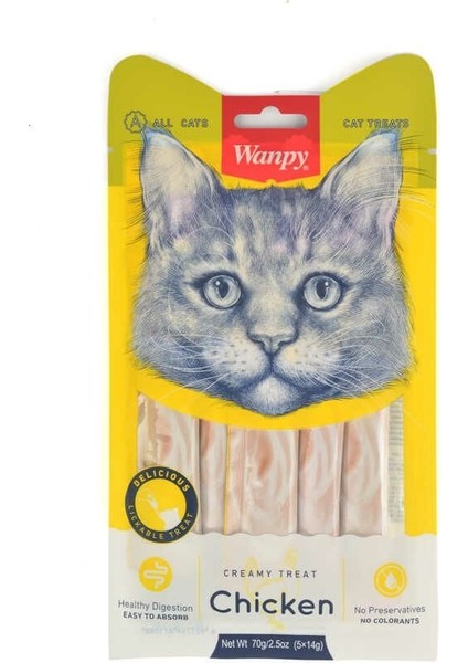 Tavuklu Sıvı Kedi Ödül Maması 5 x 14 gr