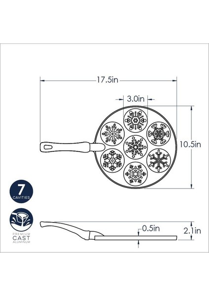 Nordicware Kar Tanesi Pancake Tavası