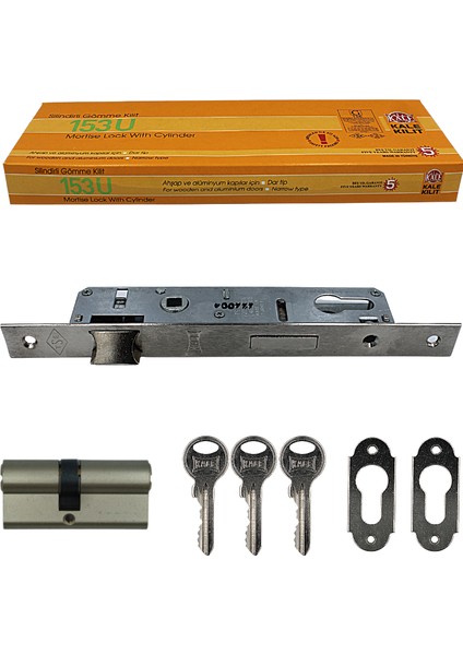 Kale 153 Standart Silindirli Daire Kilidi Dar Tip Nikel ( 20mm - 62mm ) indirimleri
