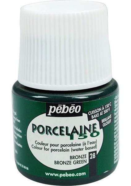 Porcelaine 150 Porselen Boyası 28 Bronze Green