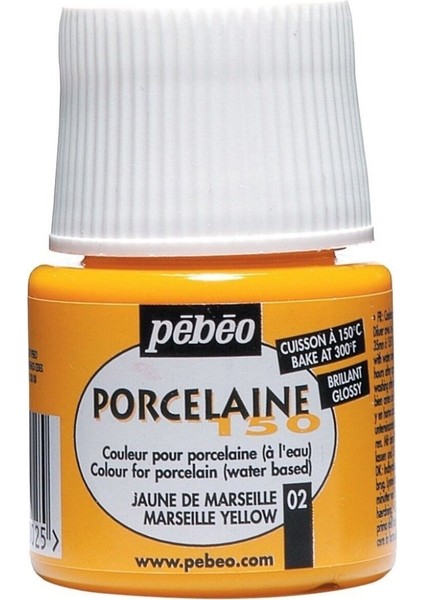 Porcelaine 150 Porselen Boyası 02 Marseille Yellow