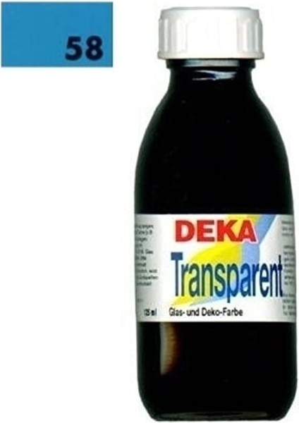 Transparent 125 ml Cam Boyası 02-58 Türkis (Turkuaz)