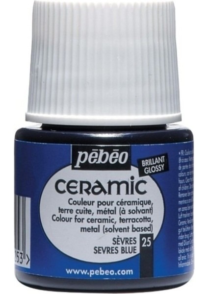 Ceramic 25 Serves Blue Seramik Boyası 45 ml