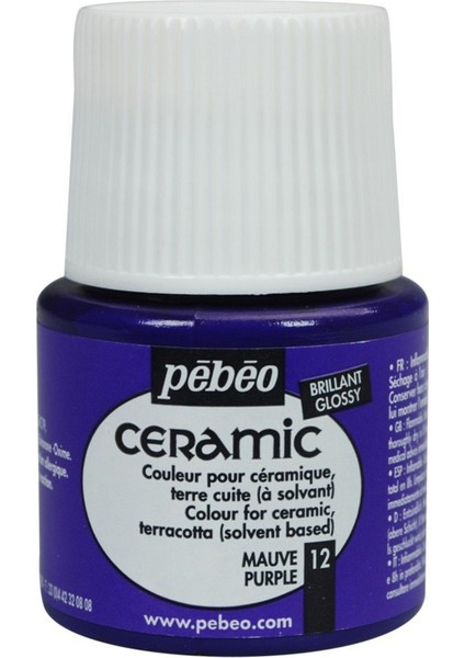 Ceramic Seramik Boyası 45ML 12 Mauve Purple