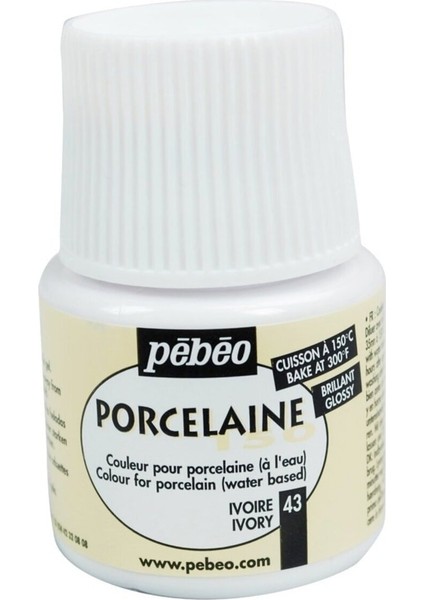 Porcelaine 150 Porselen Boyası 43 Ivory