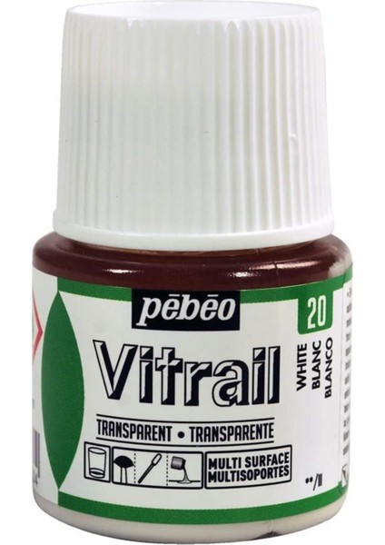 Vitrail Cam Boyası 45ML - 20 White