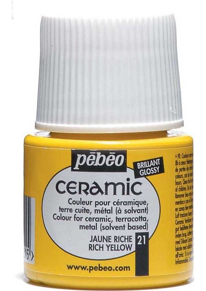 Seramik Boyası N:21 Rich Yellow 45ML