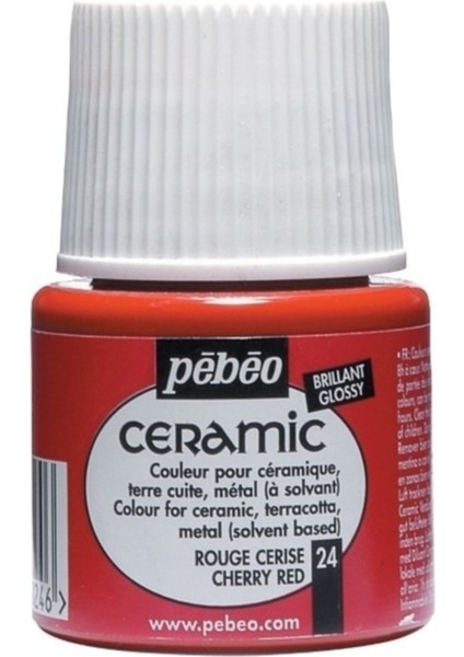 Ceramic 24 Cherry Red Seramik Boyası 45 ml