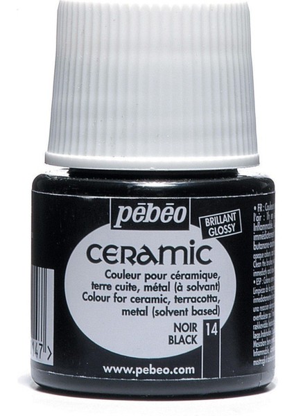 Ceramic Seramik Boyası 45ML 14 Noir Black