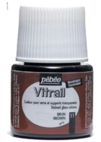 Vitrail Cam Boyası Transparan Brown 45ML