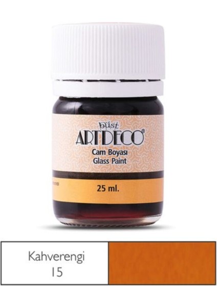 Cam Vitray Boyası 25 Ml. 15 Kahverengi