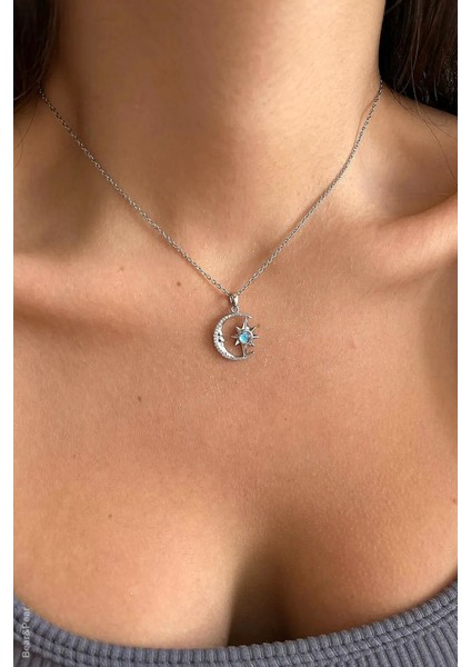 Kutup Yıldızı Paslanmaz Çelik Kadın Kolye Şık Takı Aksesuar Hediyelik