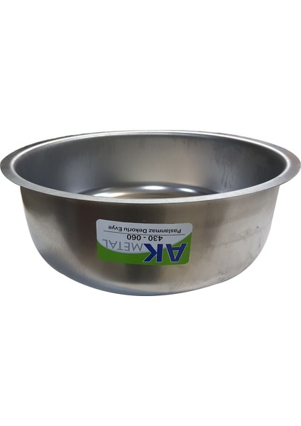 Evye Krom Evye Geniş Sifon Yuvarlak 38CM Desenli Sifonsuz